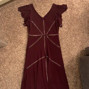 Maroon Long Dress Size 8